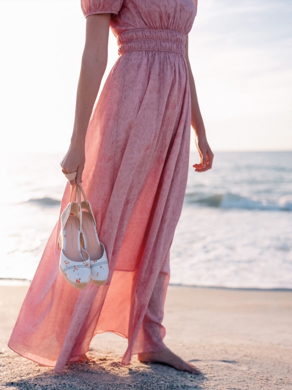Gal Meets Glam Giselle maxi Dress Pink Blush Wedding Guest floral women's 8 NWT - Picture 9 of 10